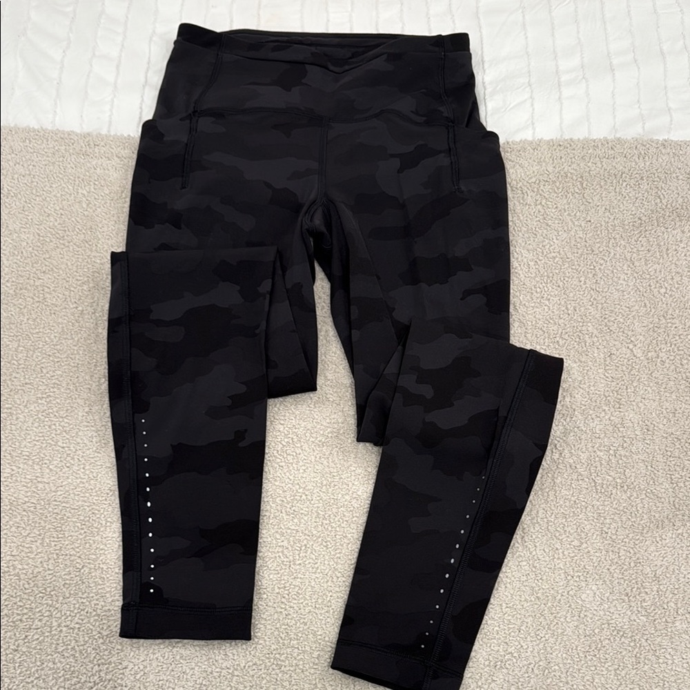 NWOT lululemon athletica Black Camo Leggings